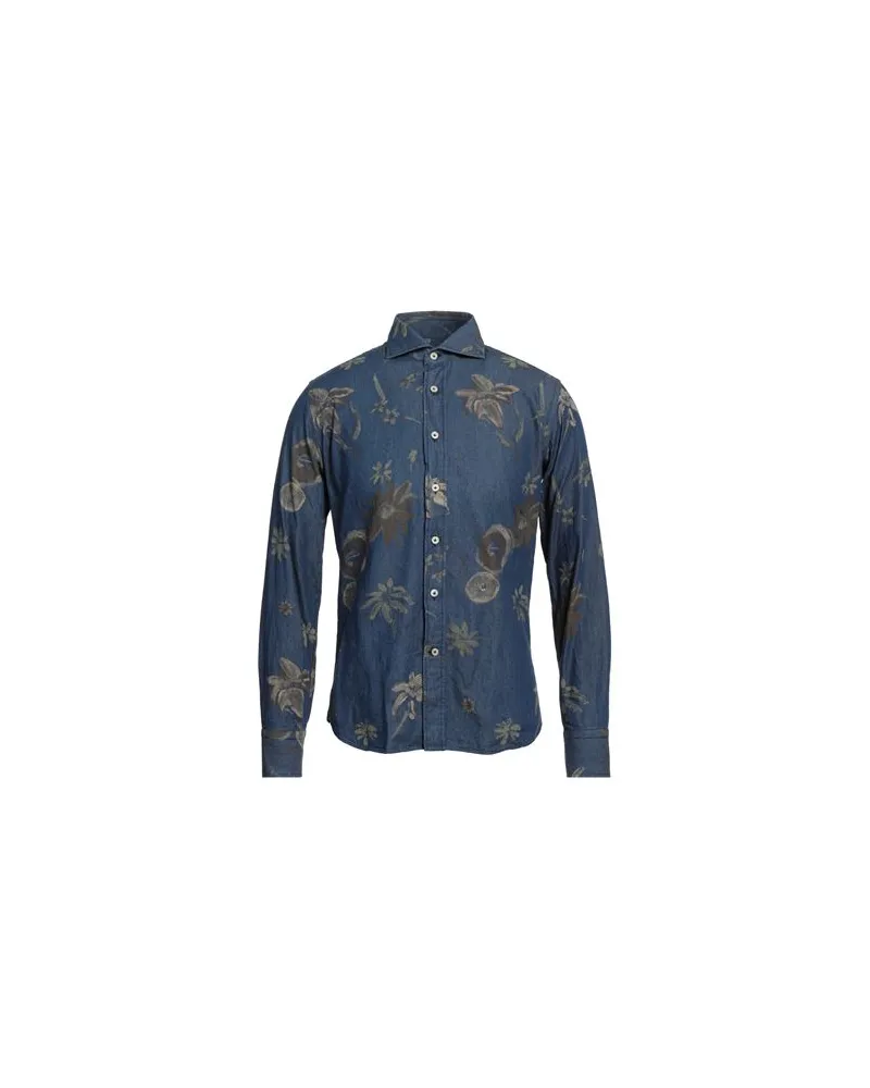 Alessandro Gherardi TOPS - Jeanshemdenauf YOOX.COM Blau