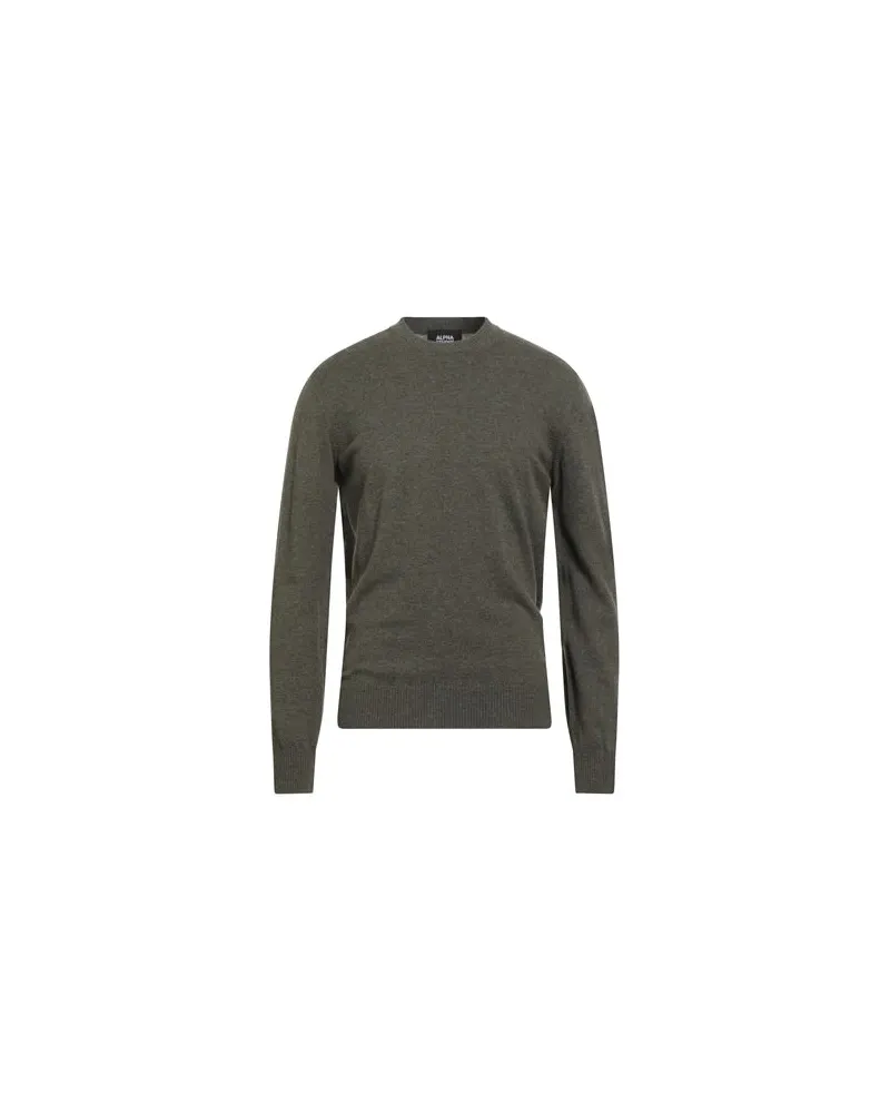 Alpha Studio STRICKWAREN - Pulloverauf YOOX.COM Militärgrün