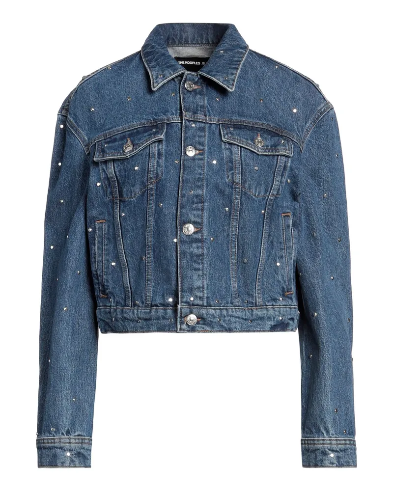 The Kooples Jeansjacke/-mantel Blau