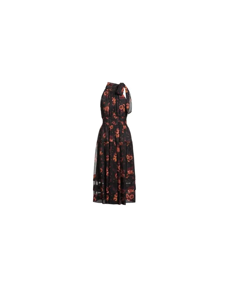 Ulla Johnson KLEIDER - Midi-Kleiderauf YOOX.COM Schwarz