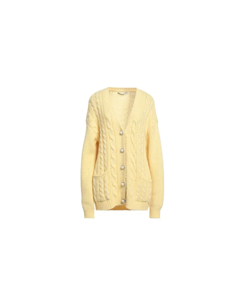 Alessandra Rich STRICKWAREN - Strickjackenauf YOOX.COM Gelb