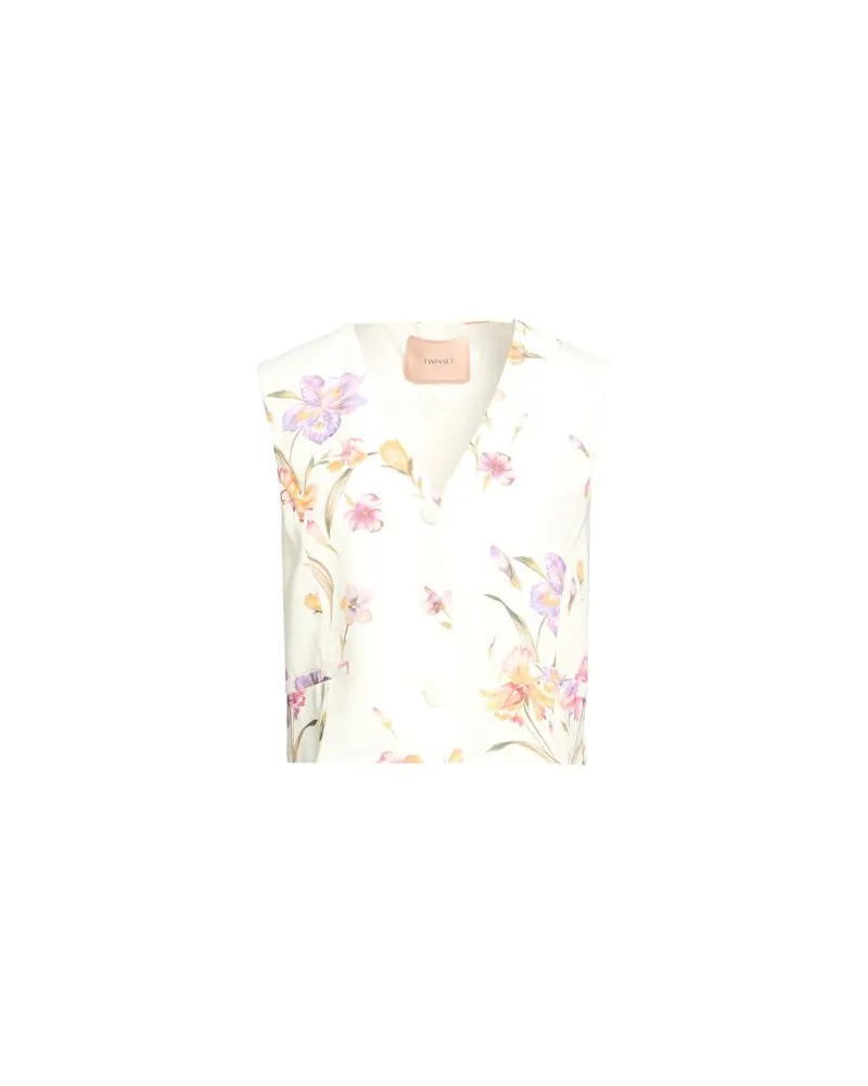 Twin-Set ANZÜGE und CO-ORDS - Couture-Westenauf YOOX.COM Cremeweiß