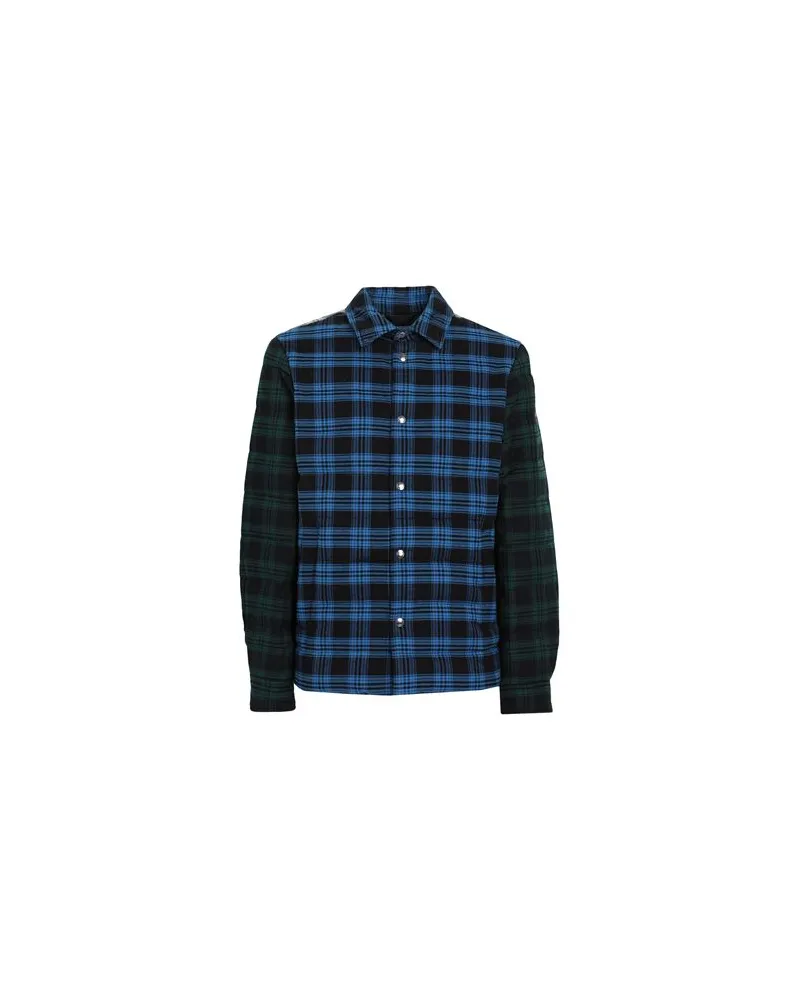 Woolrich CHECK OVERSHIRT  - JACKEN & MÄNTEL - Pufferjacken & Daunenjackenauf YOOX.COM Schwarz