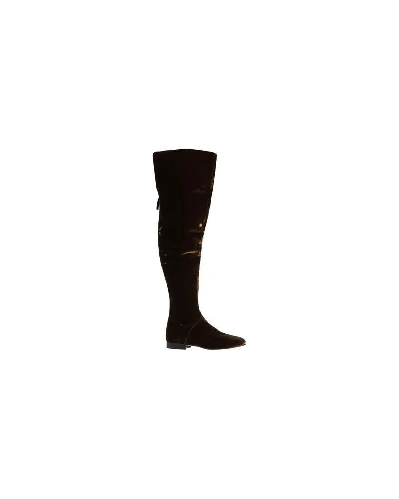 Alberta Ferretti SCHUHE - Stiefelauf YOOX.COM Braun