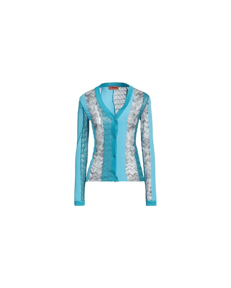 Missoni STRICKWAREN - Strickjackenauf YOOX.COM Azurblau