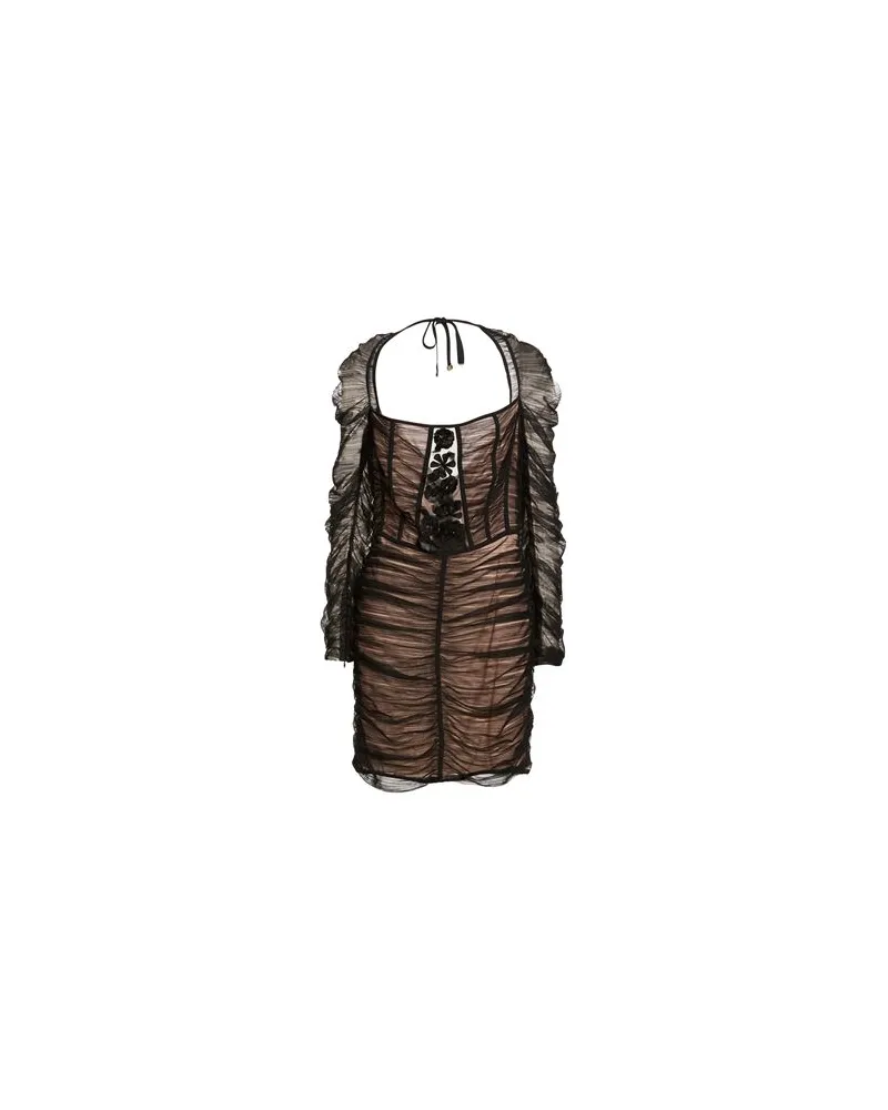 Elisabetta Franchi KLEIDER - Mini-Kleiderauf YOOX.COM Schwarz
