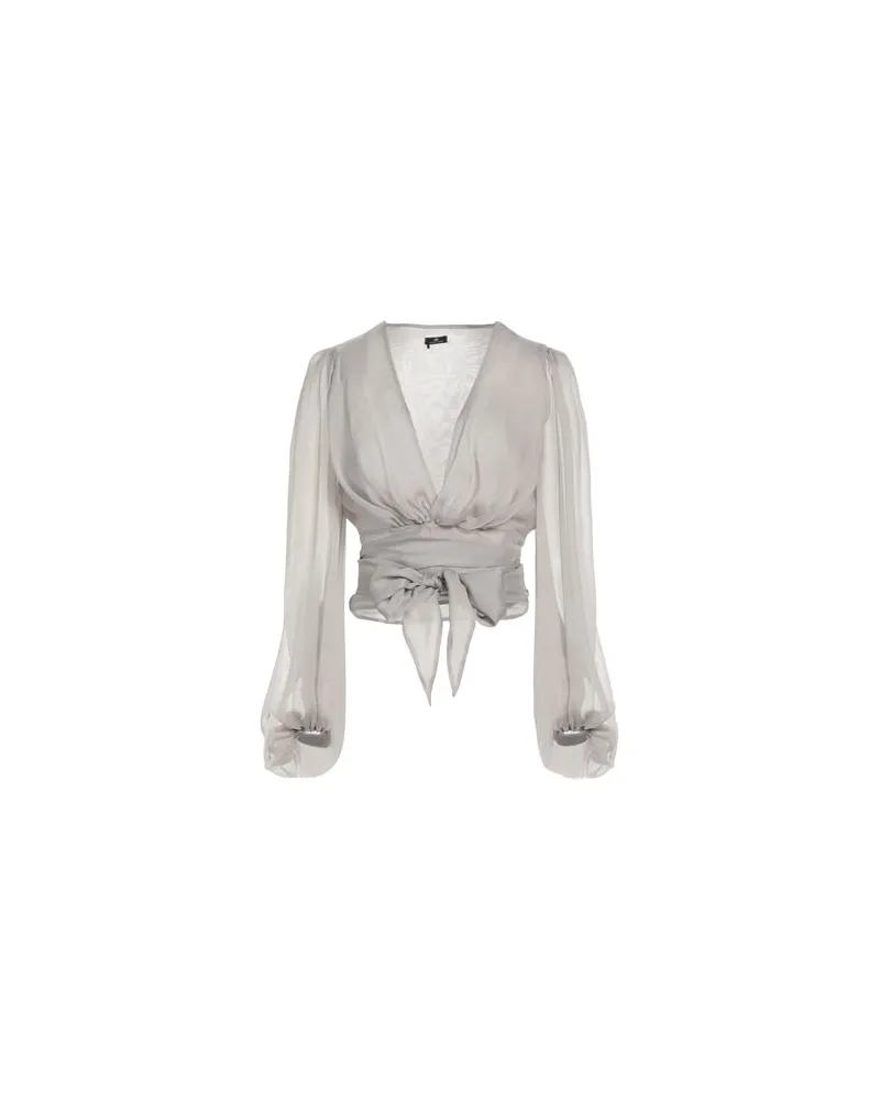 Elisabetta Franchi TOPS - Topsauf YOOX.COM Hellgrau