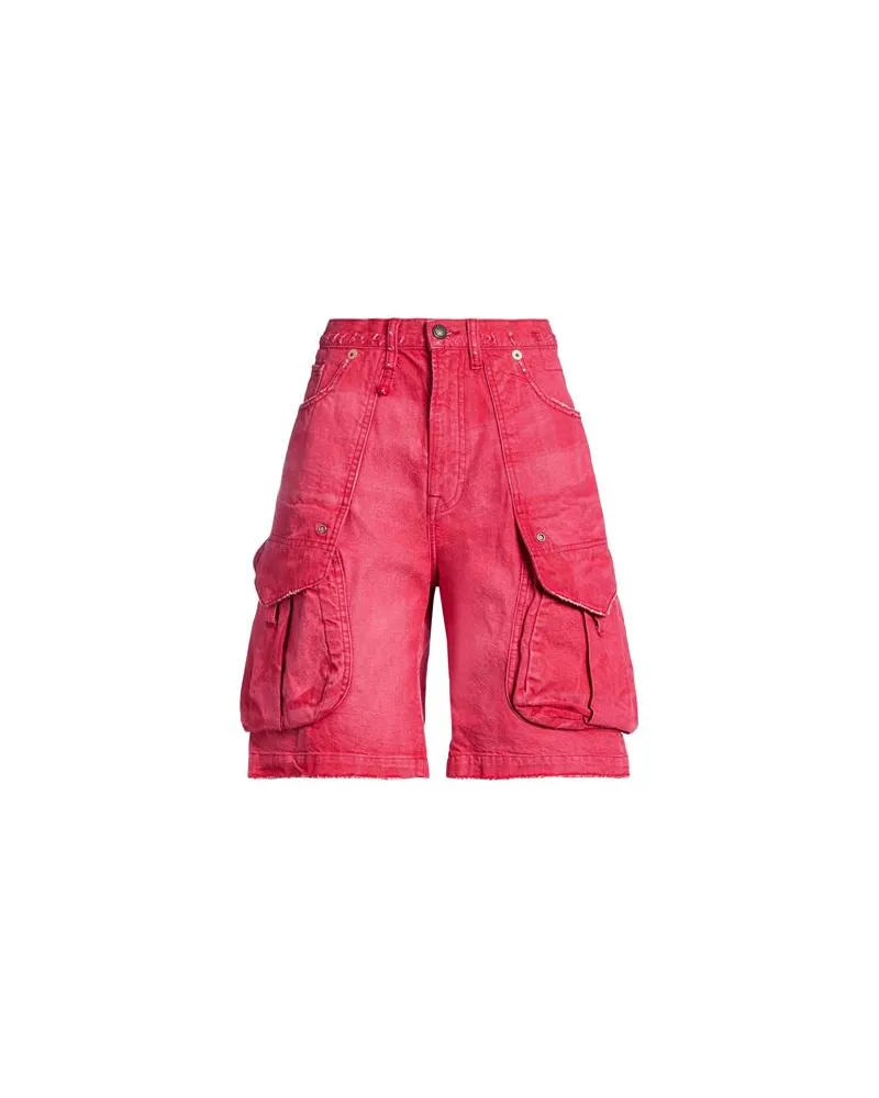 R13 HOSEN & RÖCKE - Jeansshortsauf YOOX.COM Rot