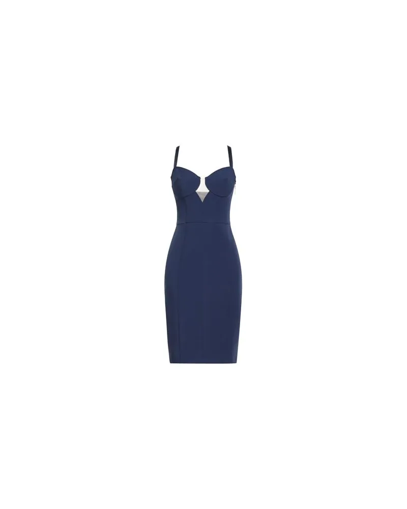 Elisabetta Franchi KLEIDER - Mini-Kleiderauf YOOX.COM Blau
