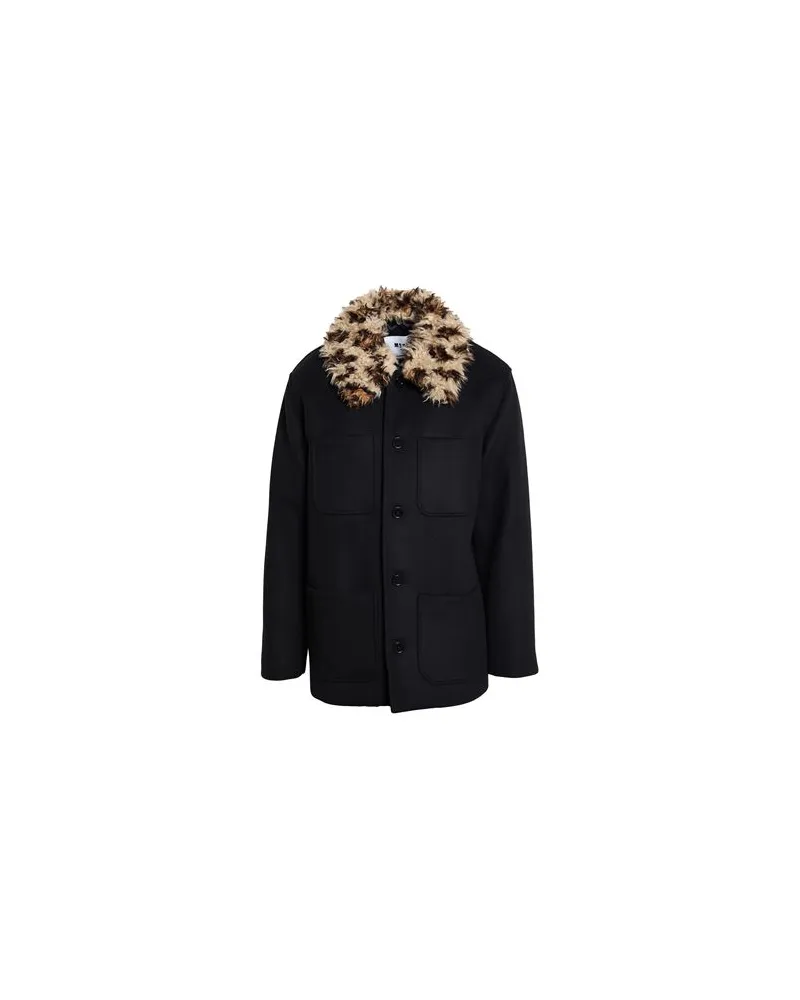 MSGM JACKEN & MÄNTEL - Mäntelauf YOOX.COM Schwarz