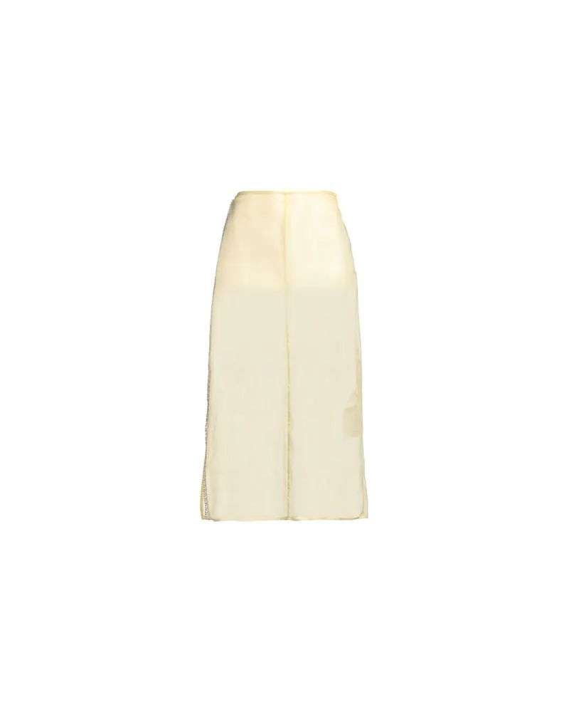 Jil Sander HOSEN & RÖCKE - Midi-Röckeauf YOOX.COM Pastellgelb