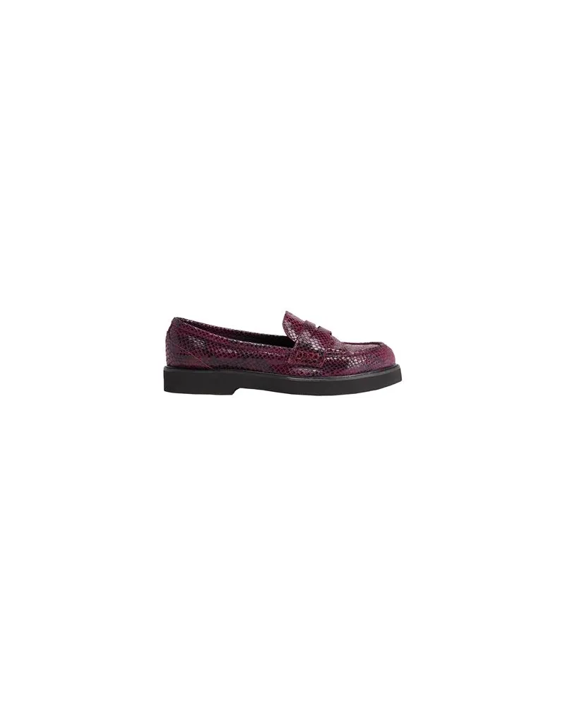 8 by Yoox LEATHER PENNY LOAFERS  - SCHUHE - Mokassinsauf YOOX.COM Pflaume