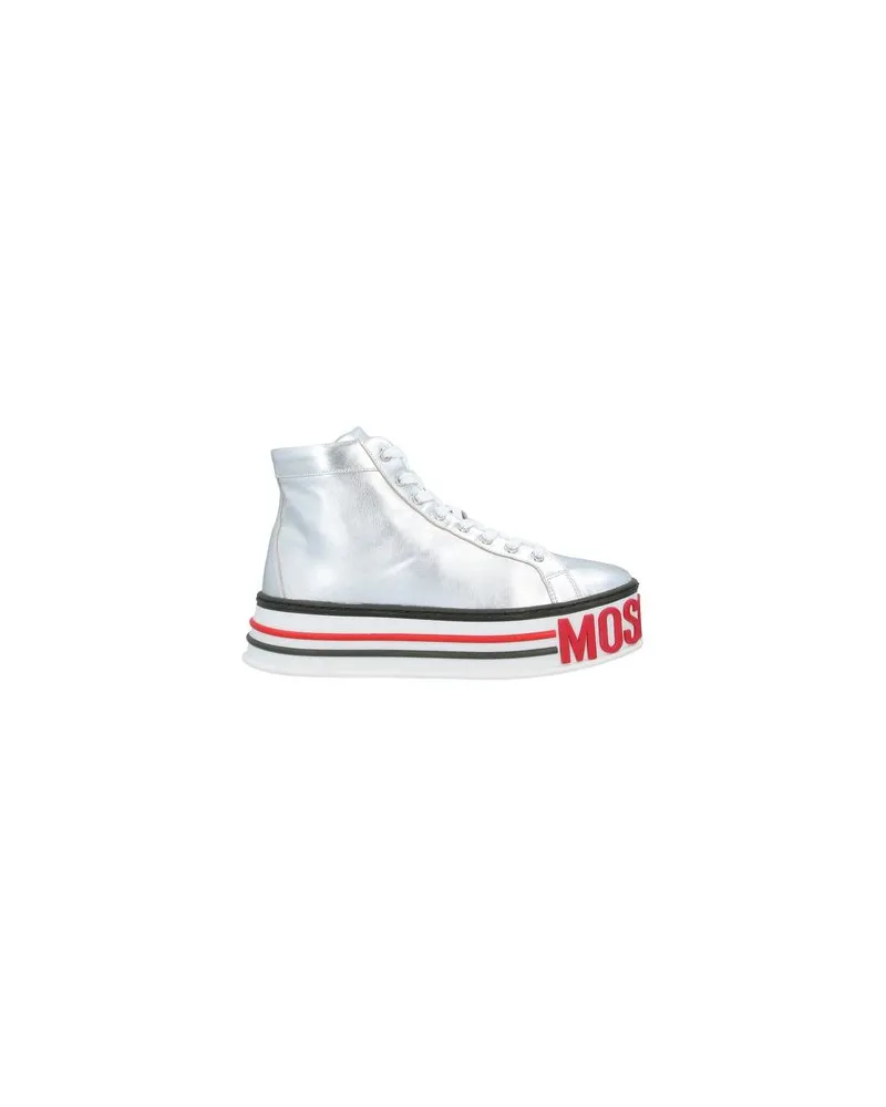 Moschino SCHUHE - Sneakersauf YOOX.COM Silber