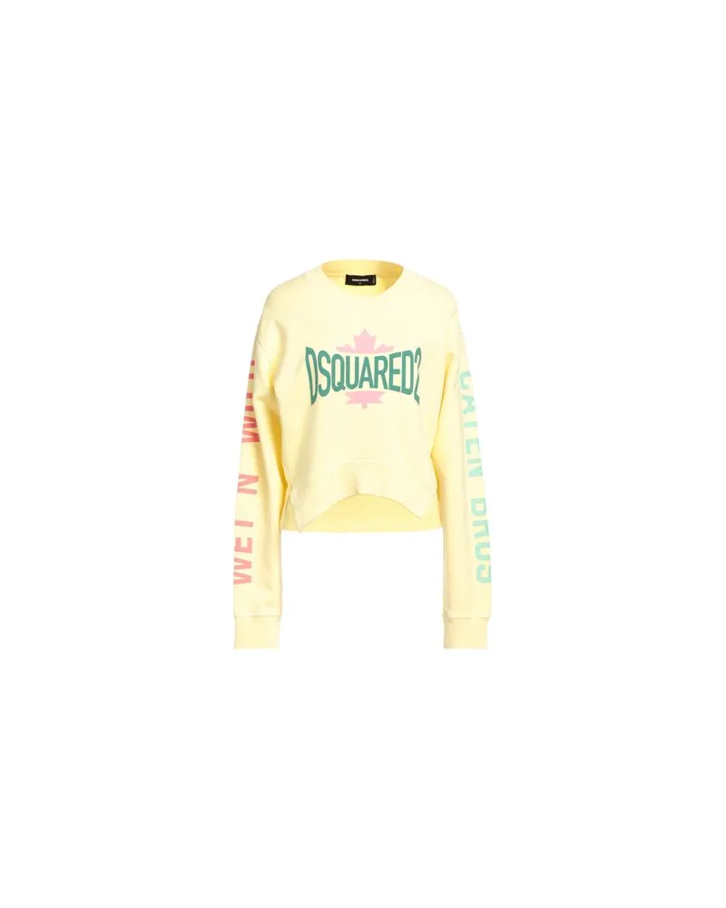Dsquared2 TOPS - Sweatshirtsauf YOOX.COM Pastellgelb