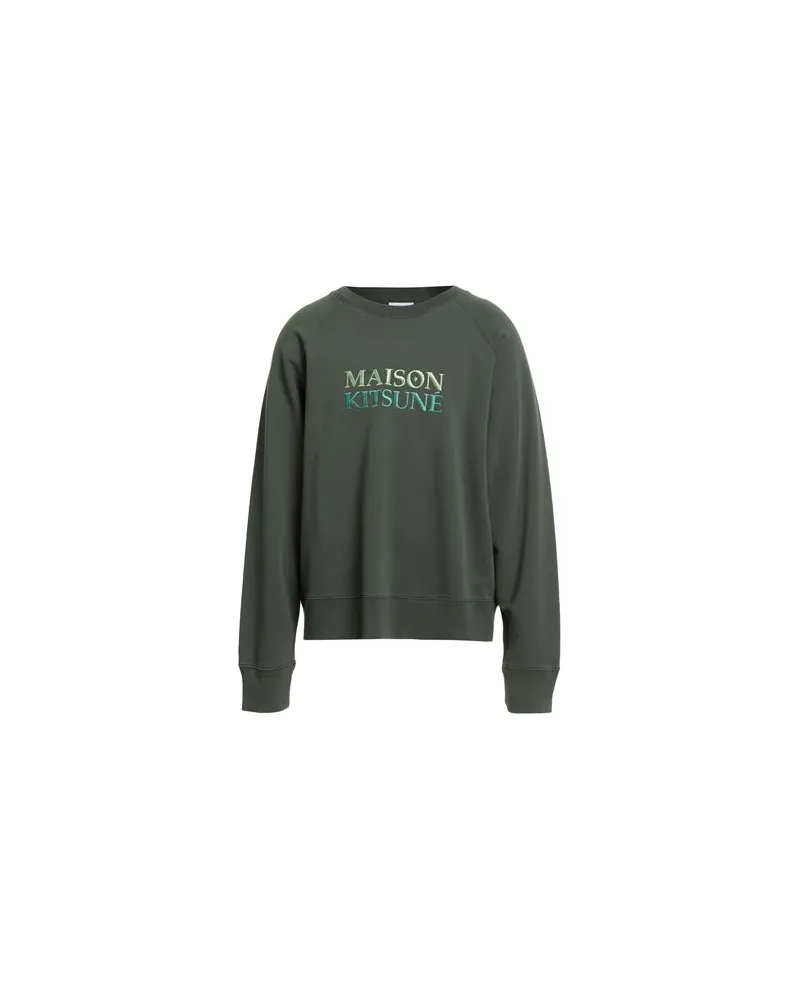 Kitsuné TOPS - Sweatshirtsauf YOOX.COM Dunkelgrün