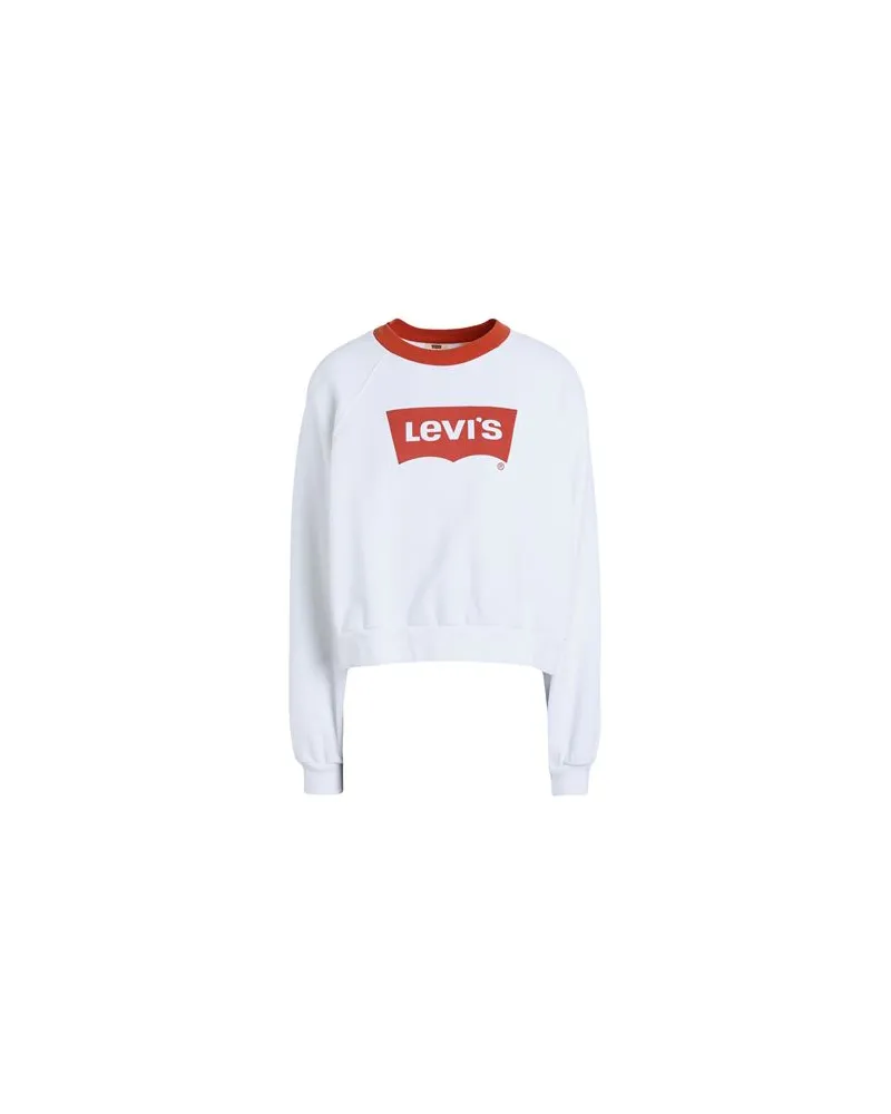 Levi's VINTAGE RAGLAN CREW - TOPS - Sweatshirtsauf YOOX.COM Rostrot