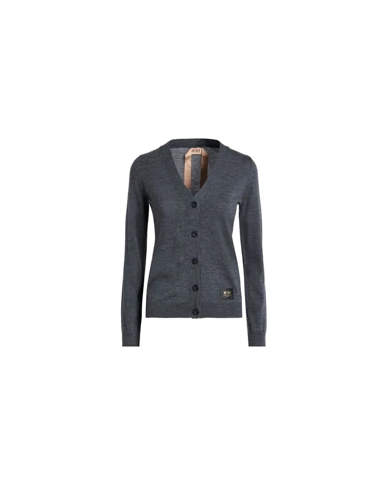 N° 21 STRICKWAREN - Strickjackenauf YOOX.COM Grau