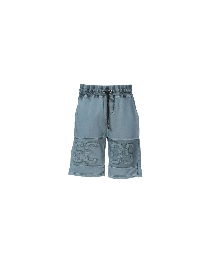 GCDS OVERDYED BAND LOGO REGULAR SWEATSHORTS - HOSEN & RÖCKE - Shorts & Bermudashortsauf YOOX.COM Blaugrau