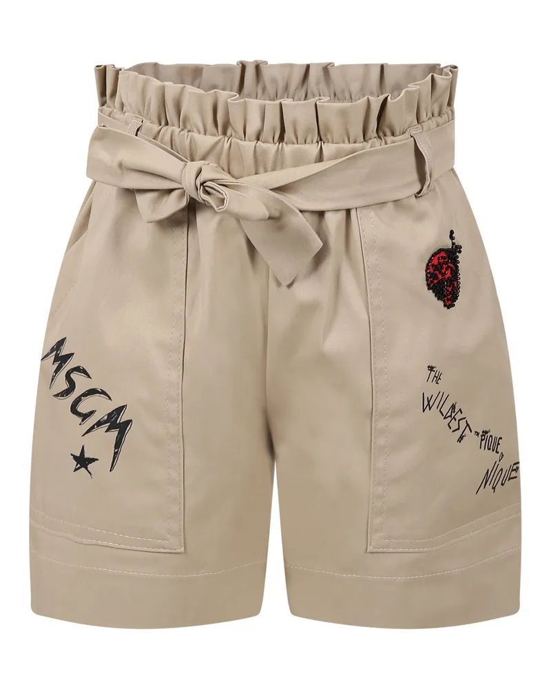 MSGM Shorts & Bermudashorts Beige