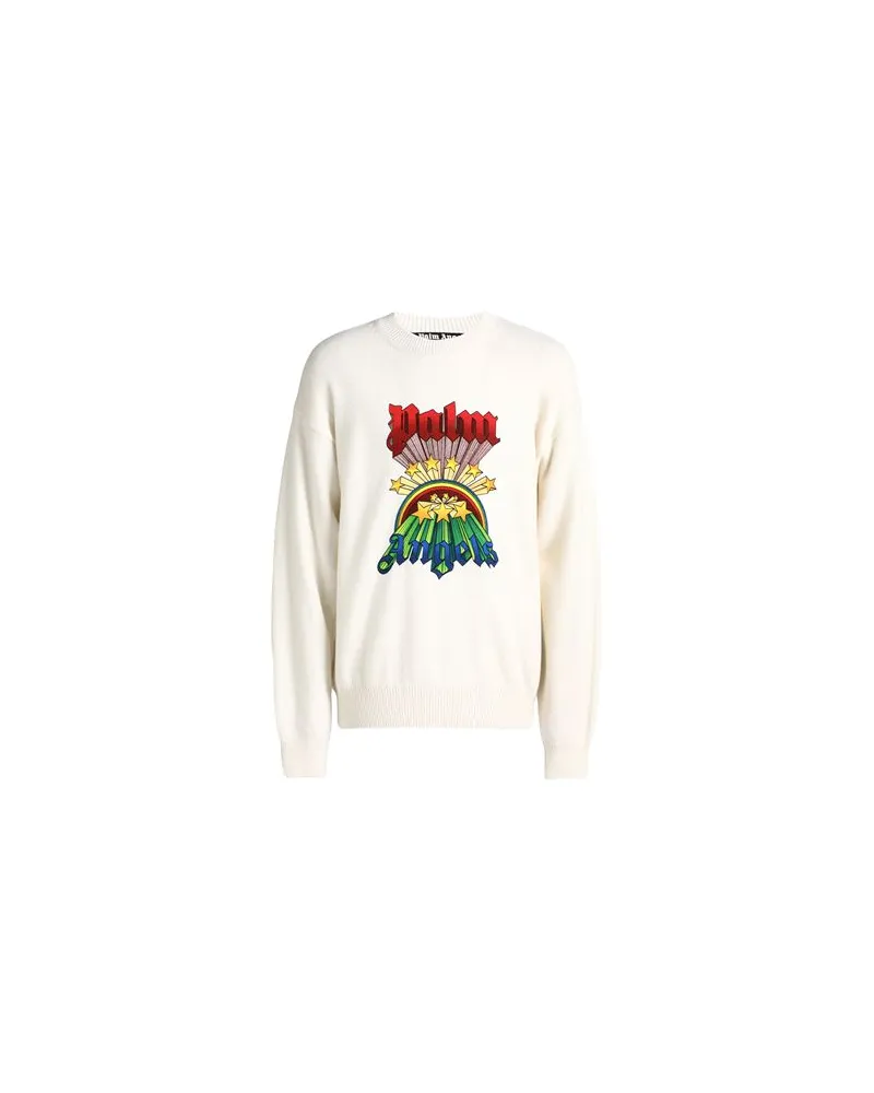 Palm Angels STRICKWAREN - Pulloverauf YOOX.COM Elfenbein