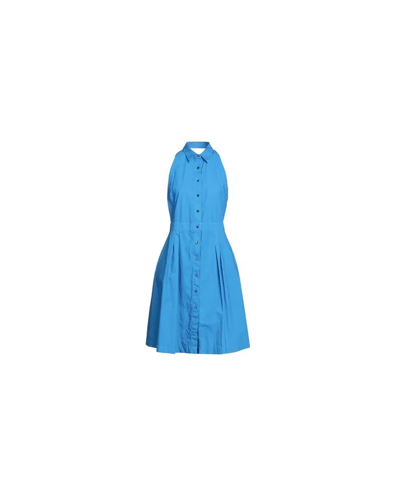 Her Shirt Her Dress KLEIDER - Midi-Kleiderauf YOOX.COM Azurblau