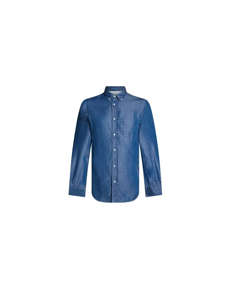 Officine Generale TOPS - Hemdenauf YOOX.COM Taubenblau