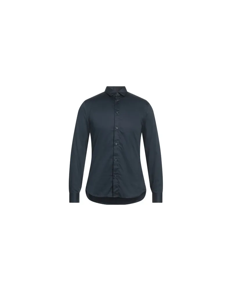 Armani Exchange TOPS - Hemdenauf YOOX.COM Nachtblau