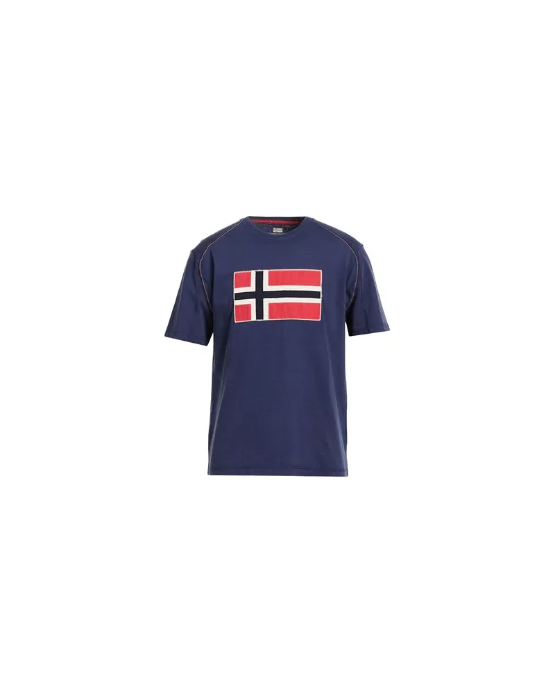 Napapijri E-HIKARI SS - TOPS - T-shirtsauf YOOX.COM Marineblau