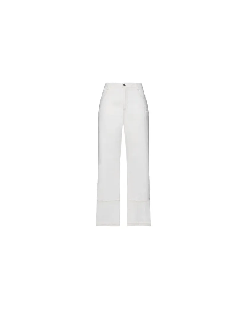 Ermanno Scervino HOSEN & RÖCKE - Jeanshosenauf YOOX.COM Elfenbein