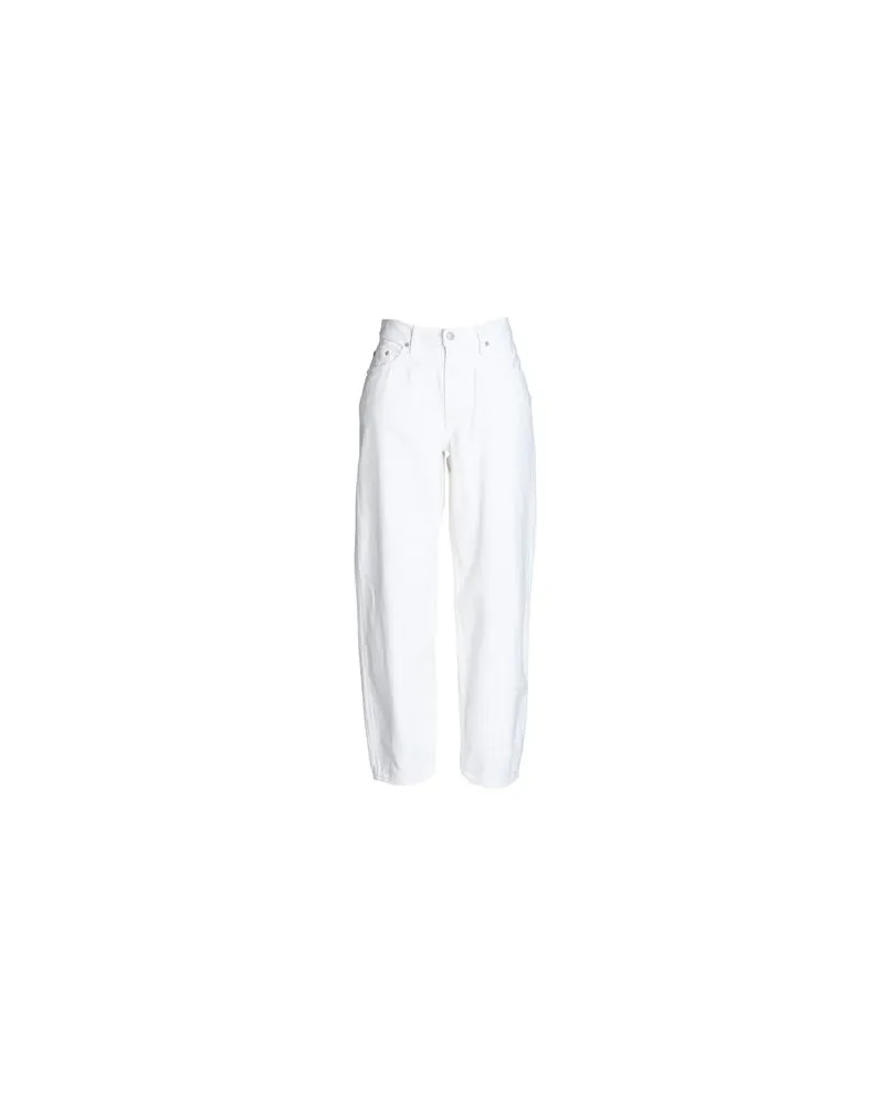 Levi's WELLTHREAD BAGGY DAD  - HOSEN & RÖCKE - Jeanshosenauf YOOX.COM Weiß