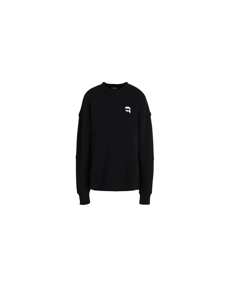 Karl Lagerfeld IKONIK 2.0 RELAXED FIT SWEAT  - TOPS - Sweatshirtsauf YOOX.COM Schwarz