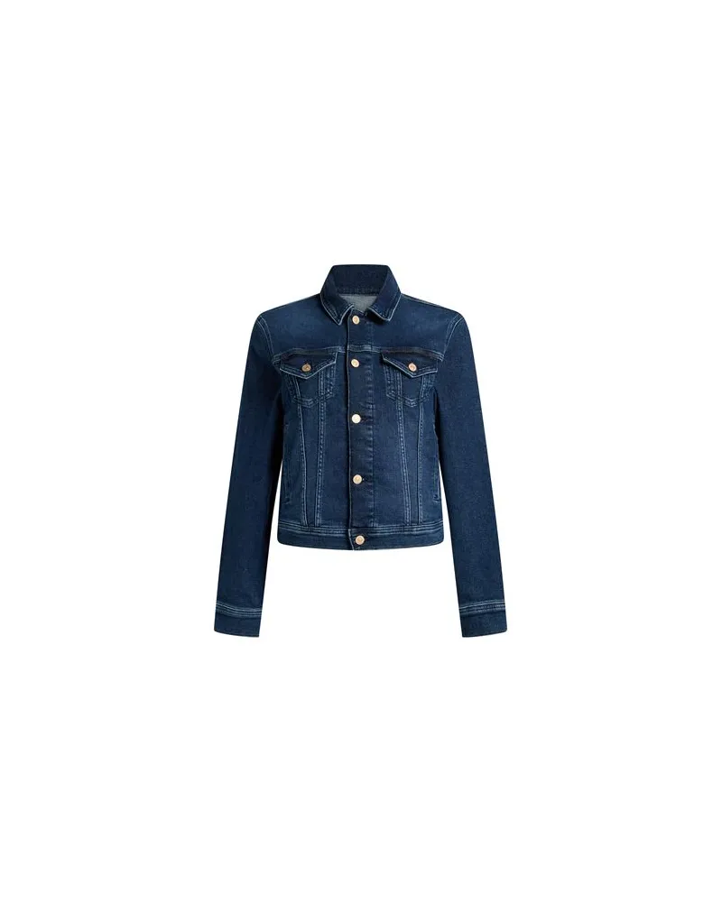 7 for all mankind JACKEN & MÄNTEL - Jeansjacken/Mäntelauf YOOX.COM Blau