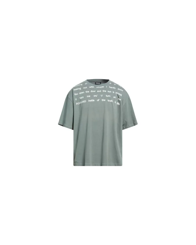 PLEASURES TOPS - T-shirtsauf YOOX.COM Salbeigrün