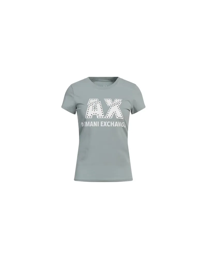 Armani Exchange TOPS - T-shirtsauf YOOX.COM Salbeigrün