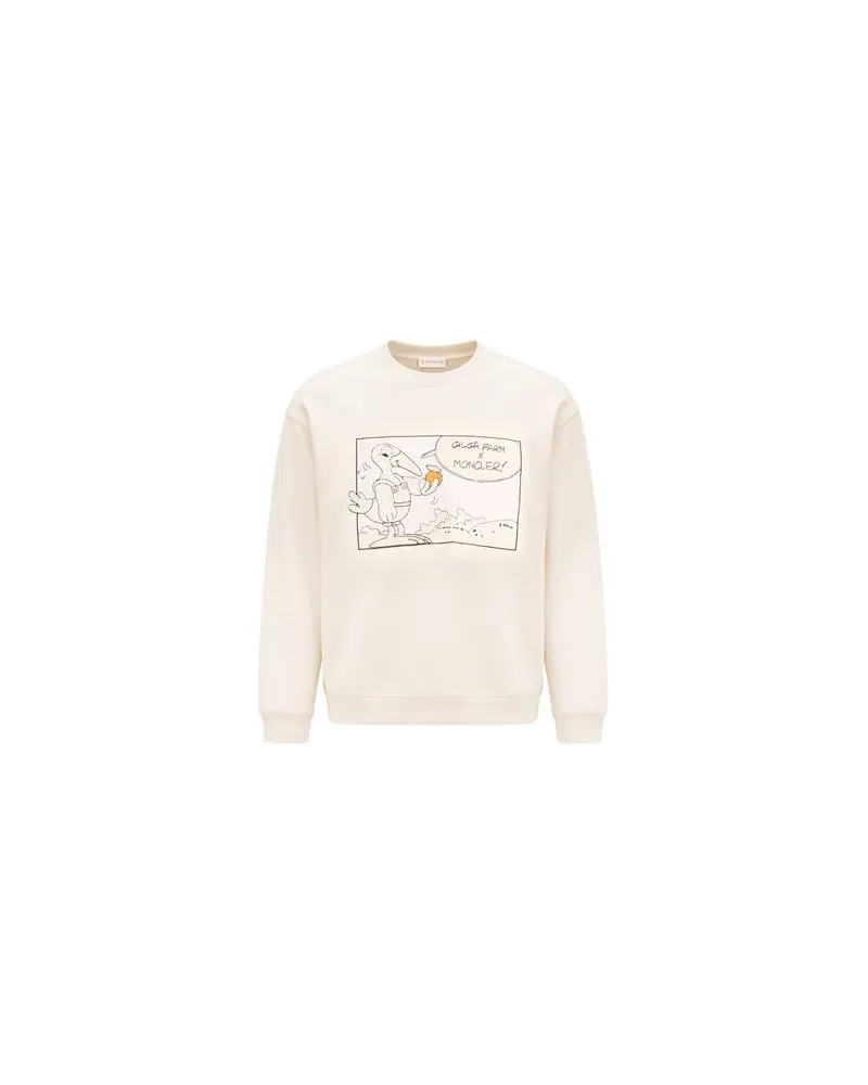 Moncler TOPS - Sweatshirtsauf YOOX.COM Cremeweiß