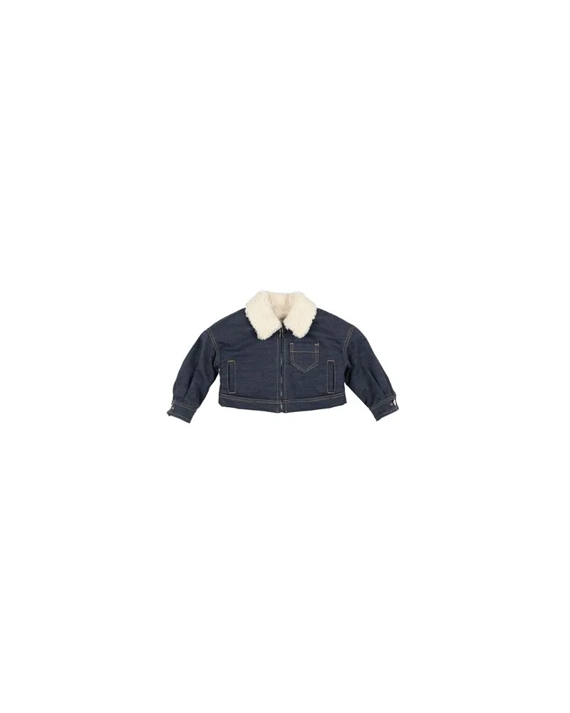 Simonetta JACKEN & MÄNTEL - Jeansjacken/Mäntelauf YOOX.COM Blau