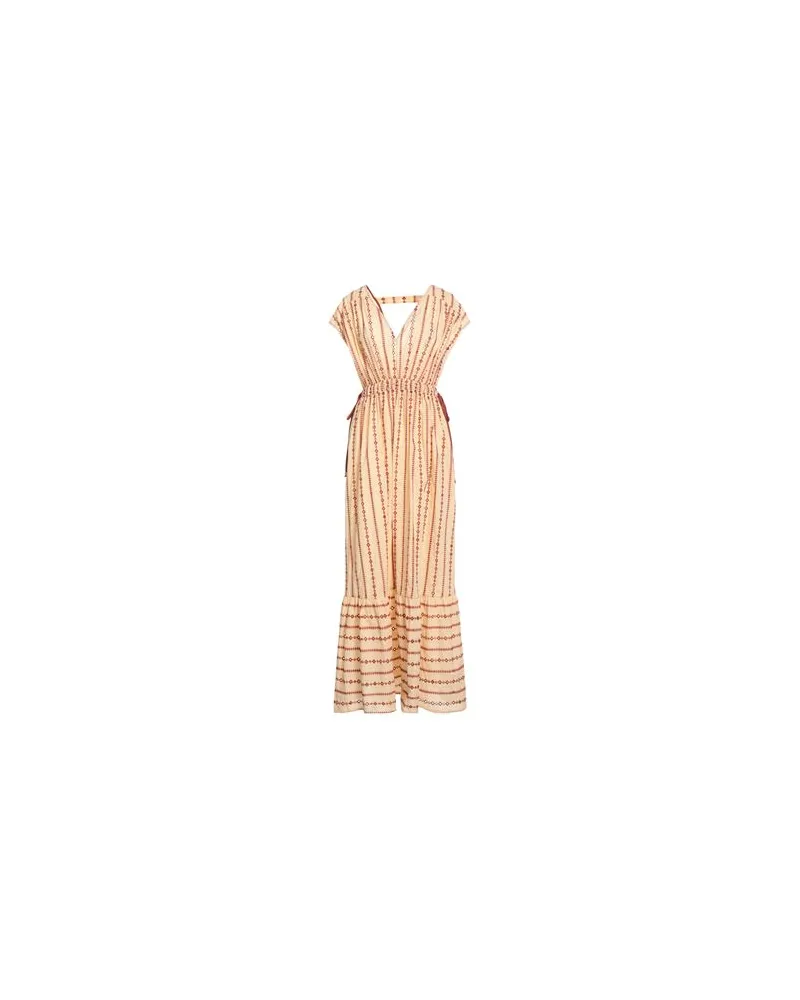 Même Road KLEIDER - Maxi-Kleiderauf YOOX.COM Cremeweiß