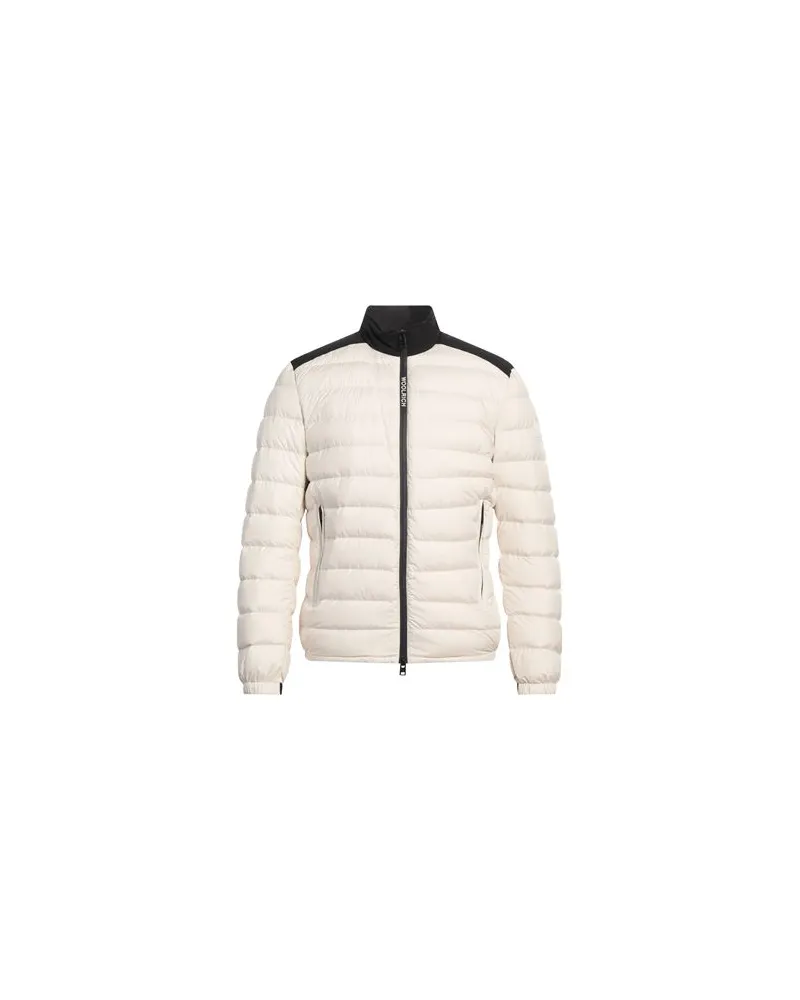Woolrich BERING TECH JACKET - JACKEN & MÄNTEL - Pufferjacken & Daunenjackenauf YOOX.COM Elfenbein