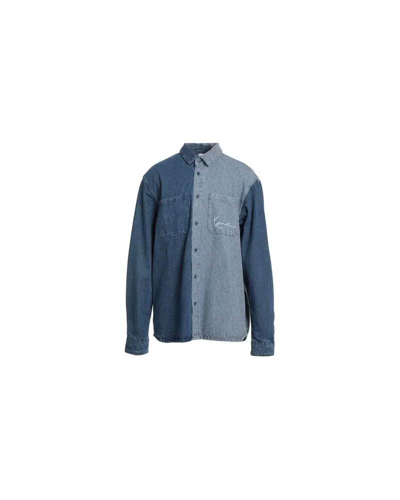 Karl Kani TOPS - Jeanshemdenauf YOOX.COM Blau