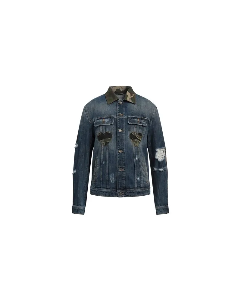 Dolce & Gabbana JACKEN & MÄNTEL - Jeansjacken/Mäntelauf YOOX.COM Blau