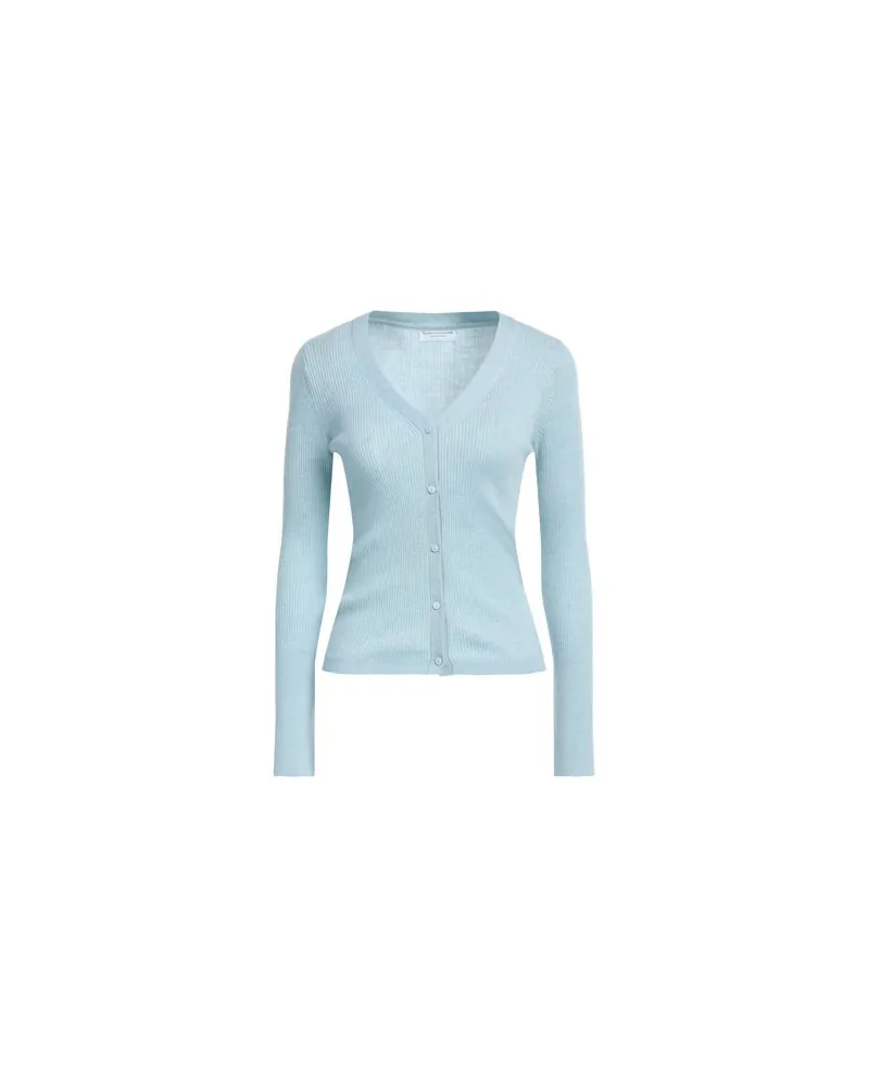 Majestic STRICKWAREN - Strickjackenauf YOOX.COM Himmelblau
