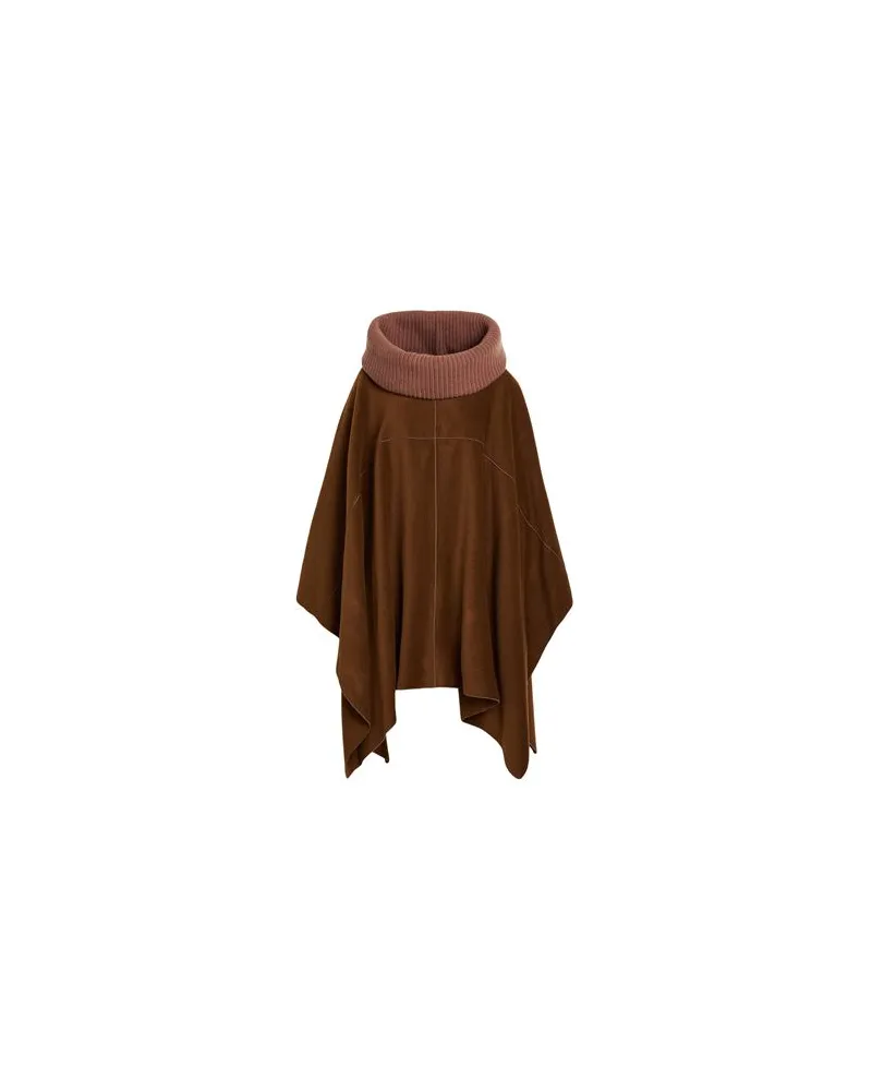ALYSI JACKEN & MÄNTEL - Capesauf YOOX.COM Braun