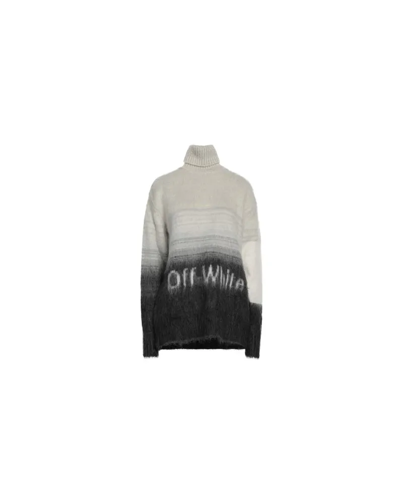 OFF-WHITE STRICKWAREN - Rollkragenpulloverauf YOOX.COM Hellgrau