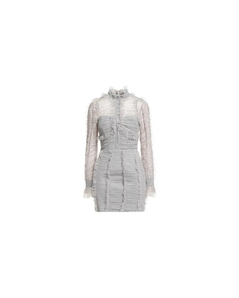 Elisabetta Franchi KLEIDER - Mini-Kleiderauf YOOX.COM Grau