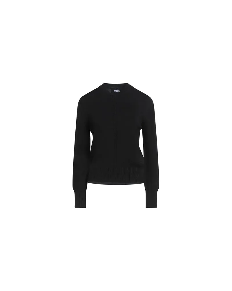 Alpha Studio STRICKWAREN - Pulloverauf YOOX.COM Schwarz