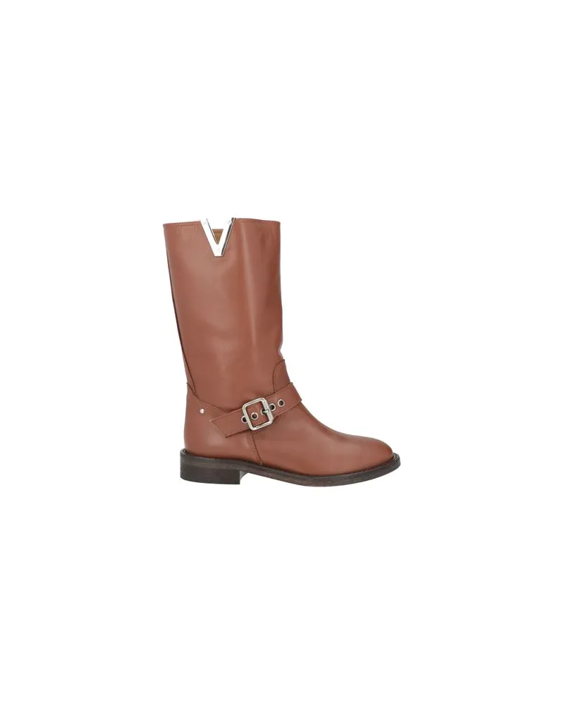 Via Roma 15 SCHUHE - Stiefelauf YOOX.COM Lederfarben