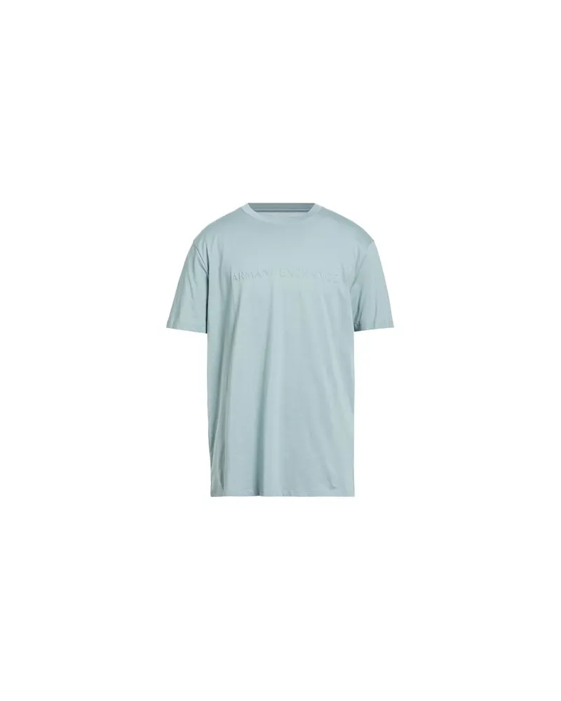 Armani Exchange TOPS - T-shirtsauf YOOX.COM Himmelblau