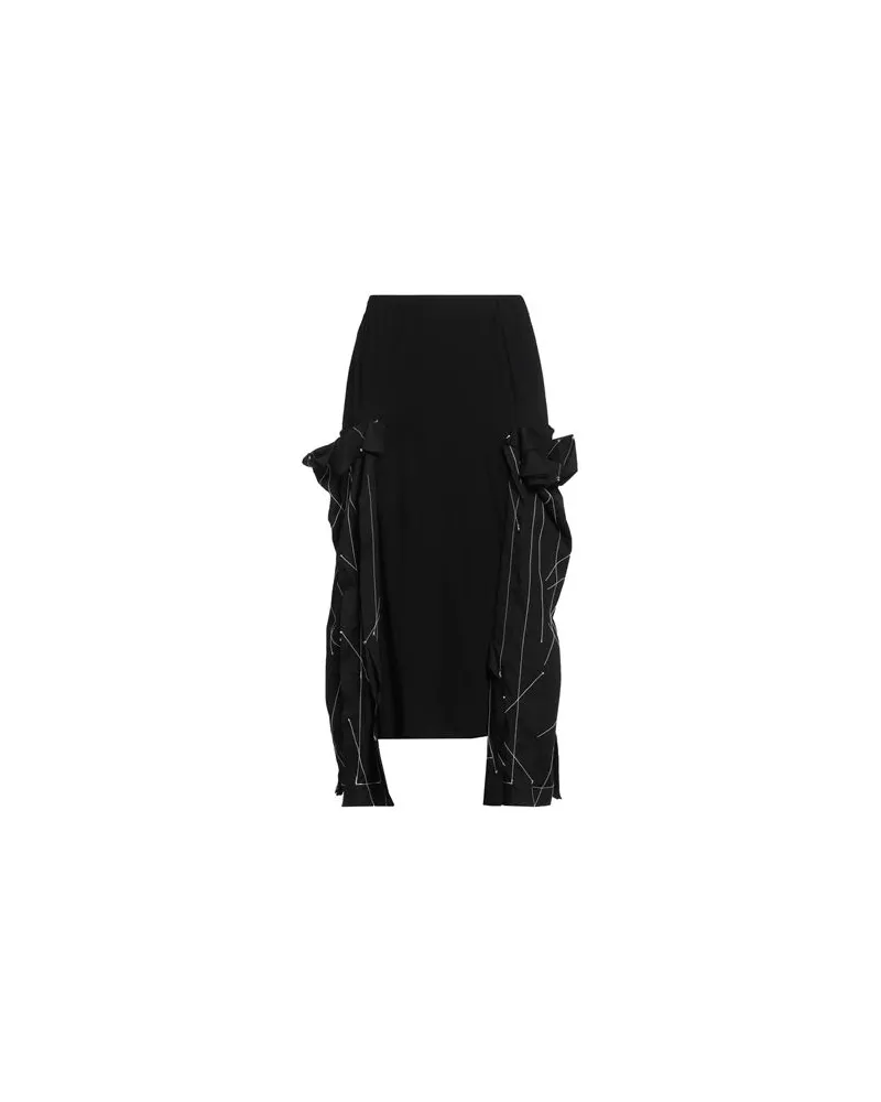 Yohji Yamamoto HOSEN & RÖCKE - Midi-Röckeauf YOOX.COM Schwarz
