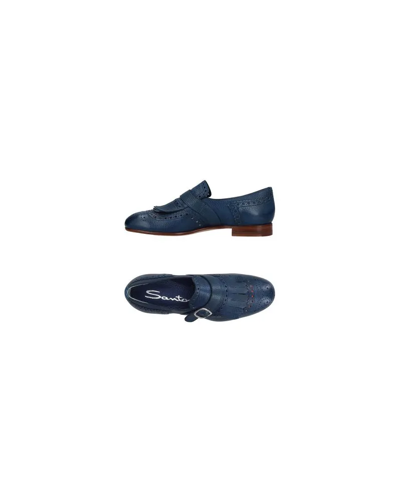 Santoni SCHUHE - Mokassinsauf YOOX.COM Taubenblau