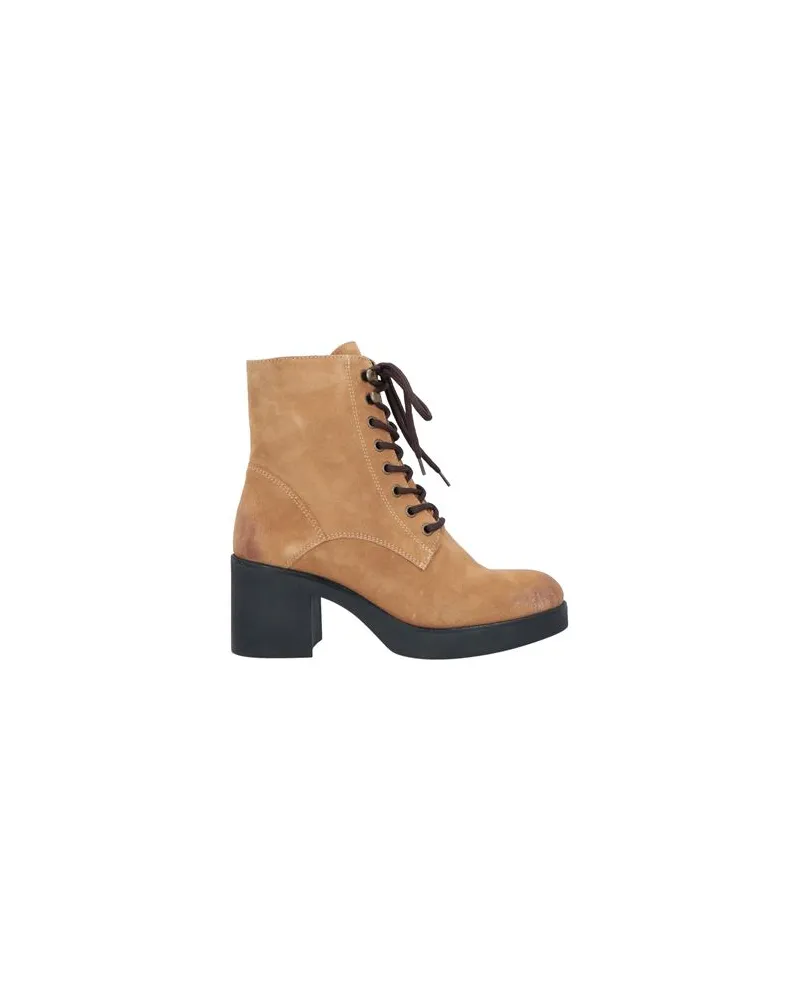 Paola Ferri SCHUHE - Stiefelettenauf YOOX.COM Kamel